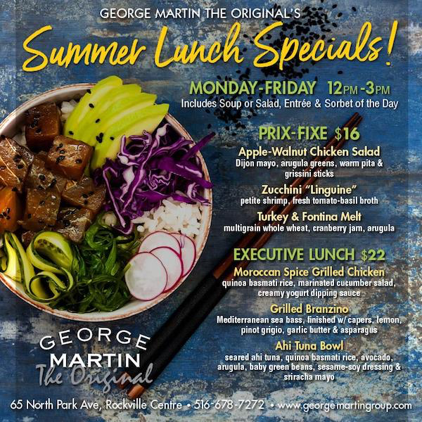 Long Island Restaurant News Summertime Specials
